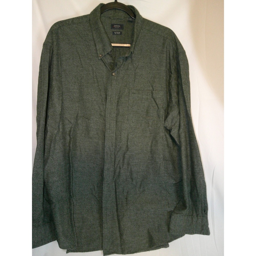 Arrow Men's Classic Long Sleeve Button-Down Shirt‎ Heather Green XL